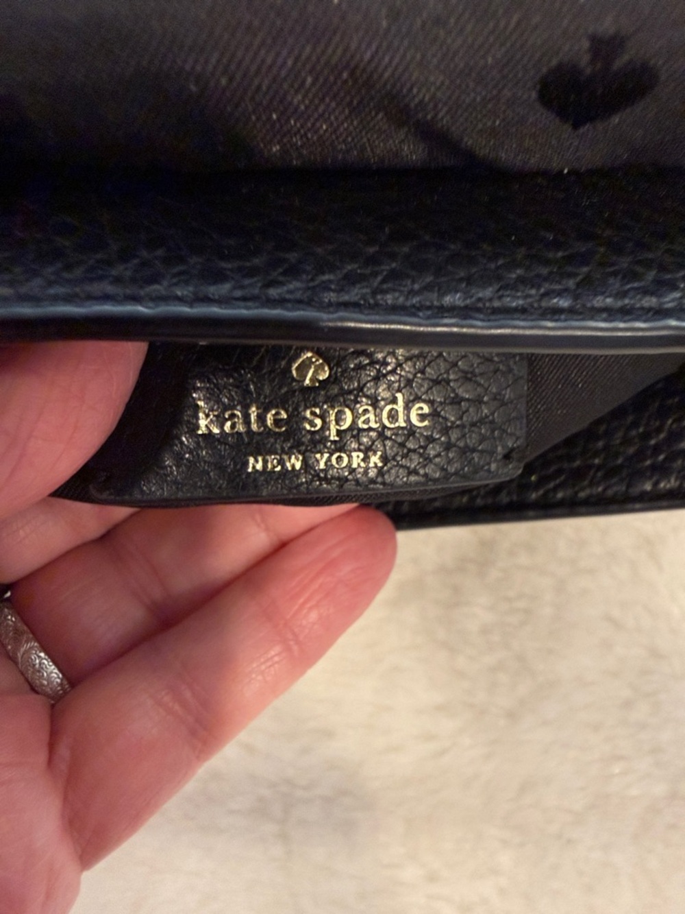 Kate Spade New York Black Pebbled Leather Crossbody Bag - Picture 8 of 14